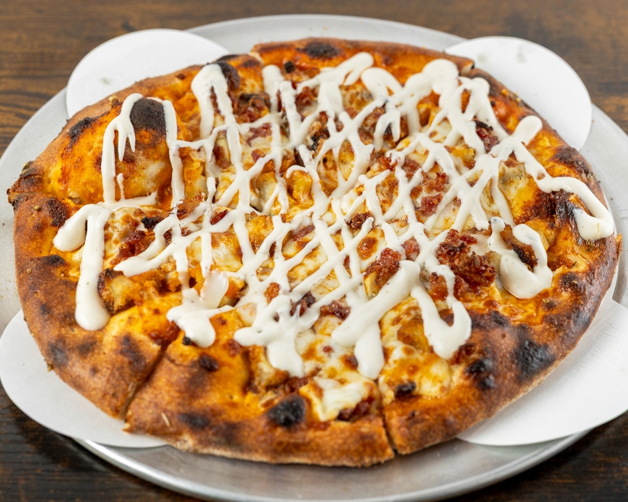 Blazing Buffalo Chicken Pizza.