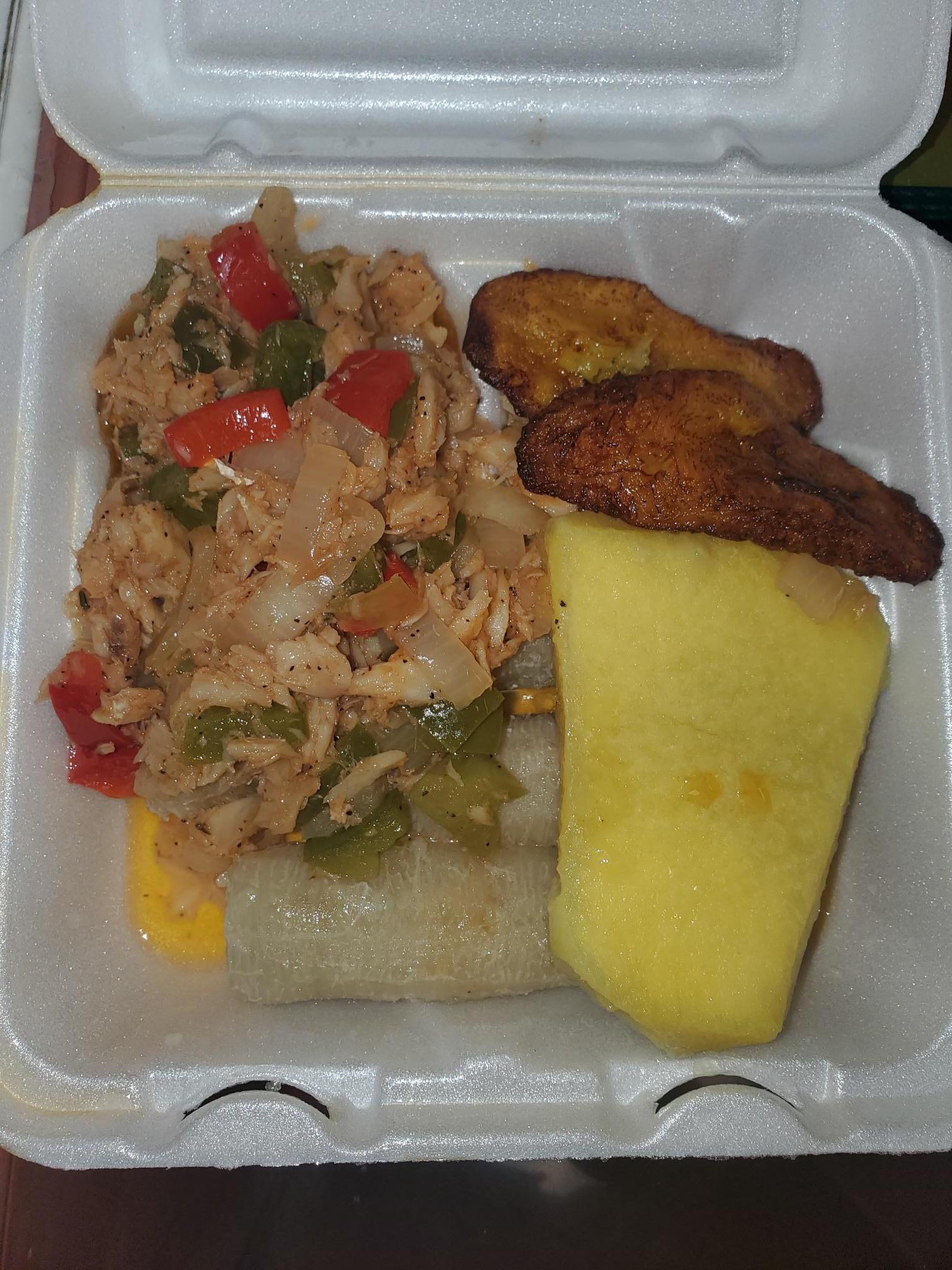 Saltfish/Codfish Only Breakfast.