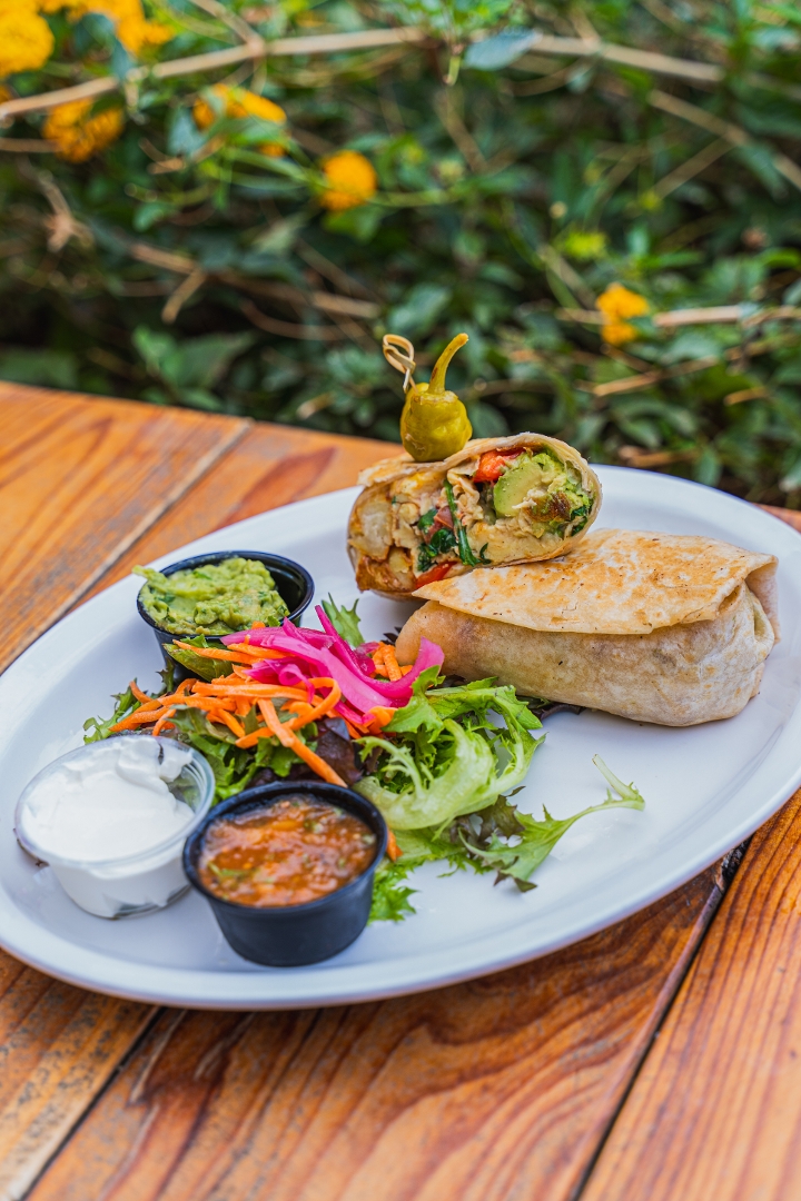 VEGGIE BURRITO.