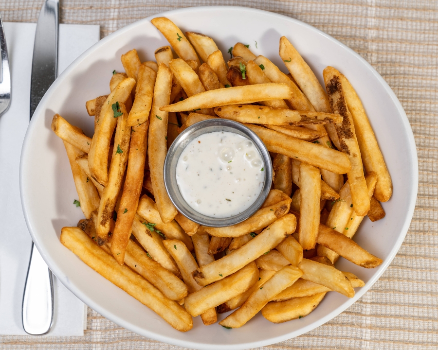 Hand cut fries.