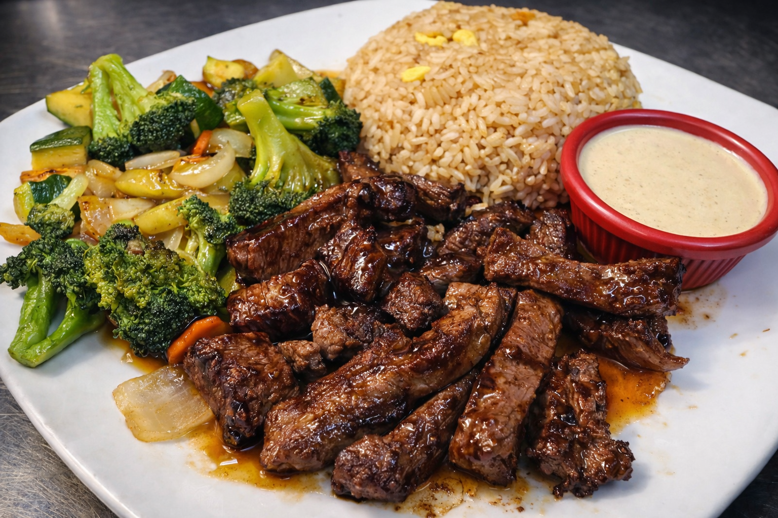 Hibachi NY Strip.