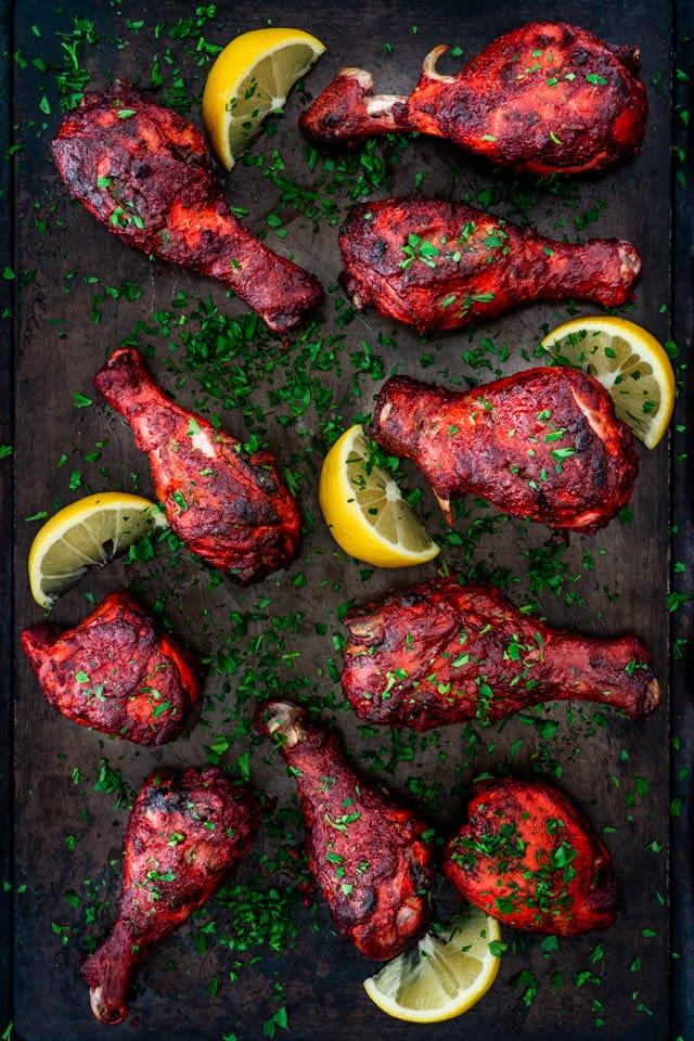 Kids 3 Piece Tandoori Chicken.