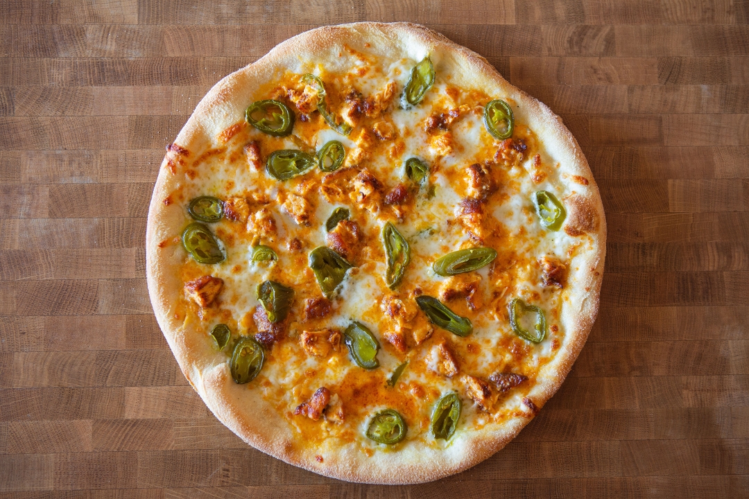 14" Buffalo Chicken Pizza.