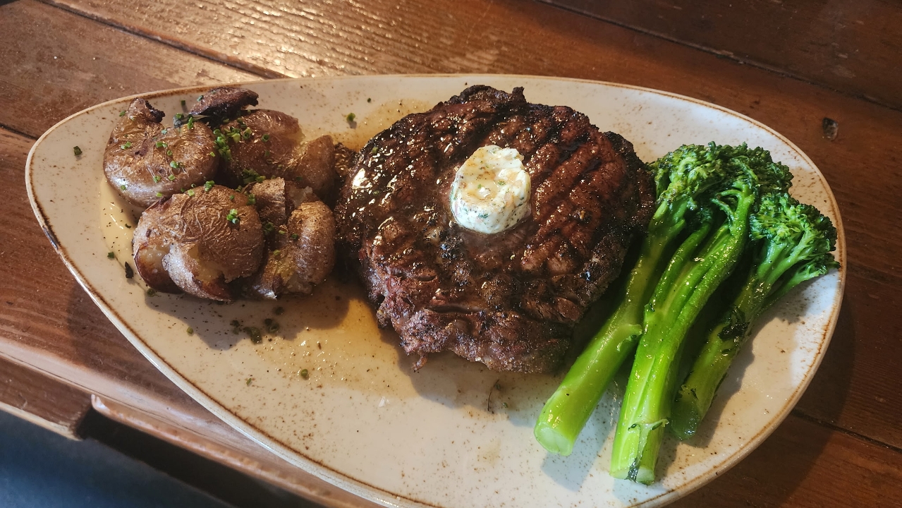 14 oz Ribeye.