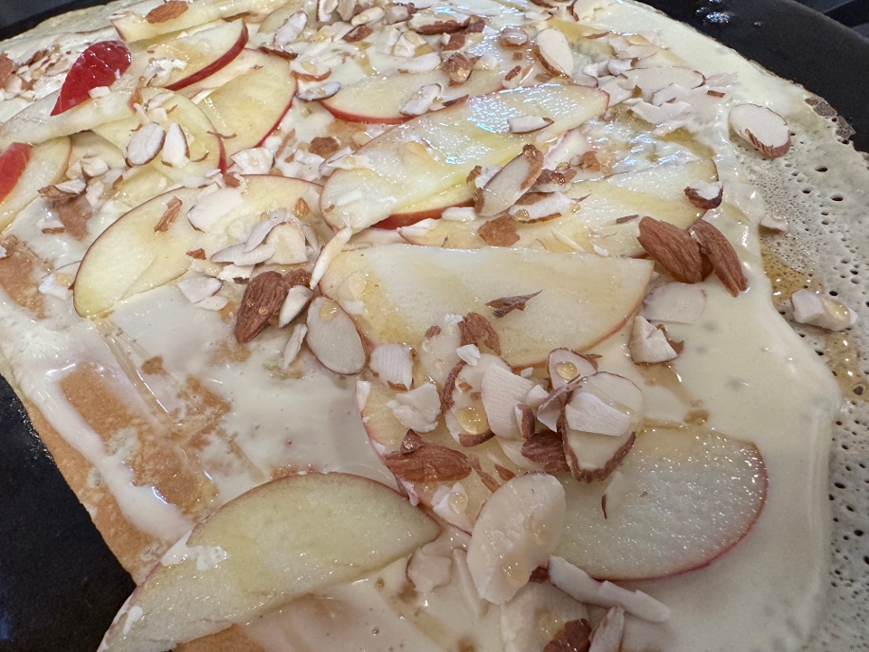 Crêpe a la Brie & Apple.