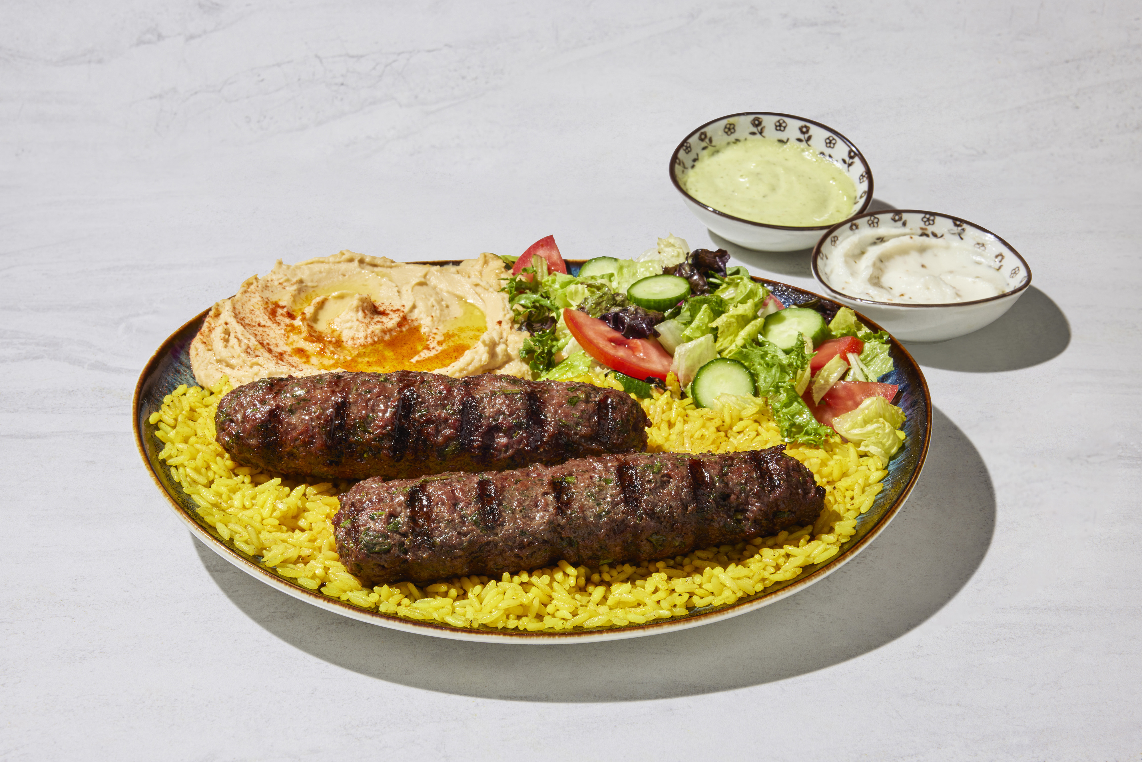 2. Kofta Kabob Plate.