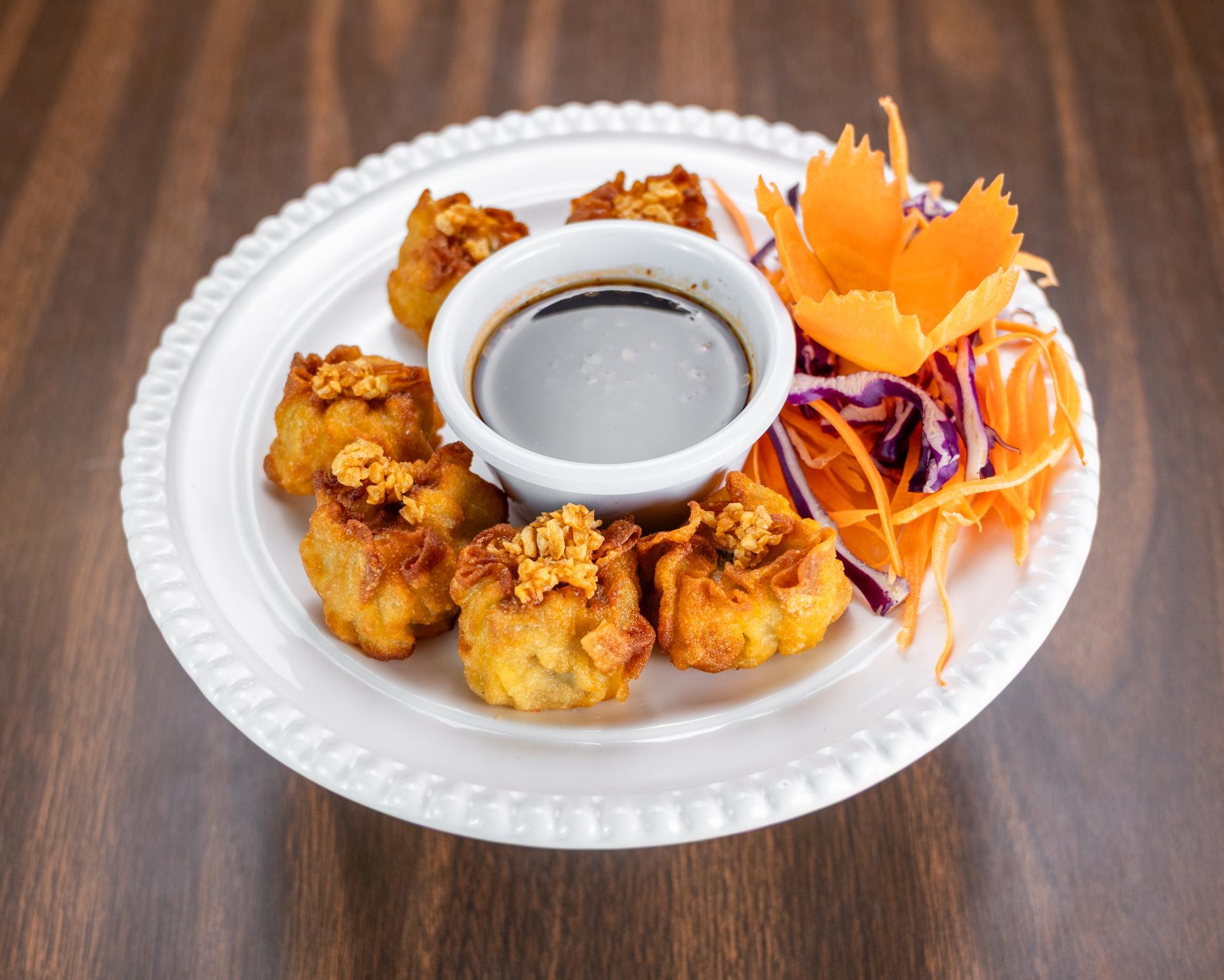 A8: Fried Dumplings (6 pieces).