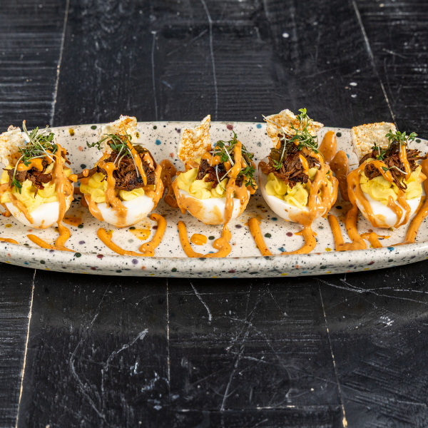 Birria Deviled Eggs - Serves 5.