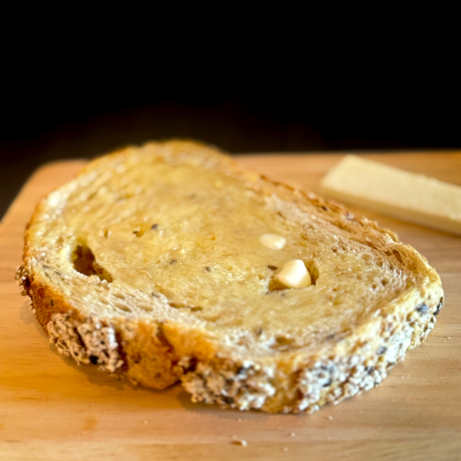 Pan tostado.