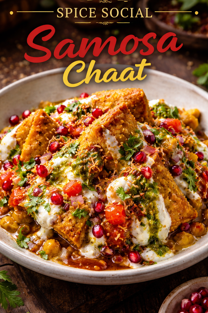 SAMOSA CHAAT.