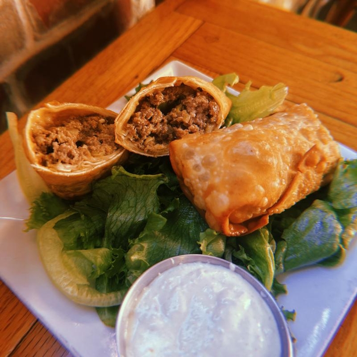 Cheeseburger Eggrolls.
