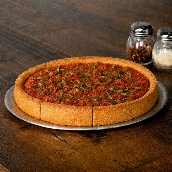 Deep Dish Classic Margherita.