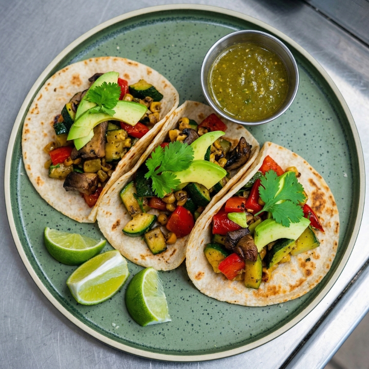 Portobello Zucchini Tacos.