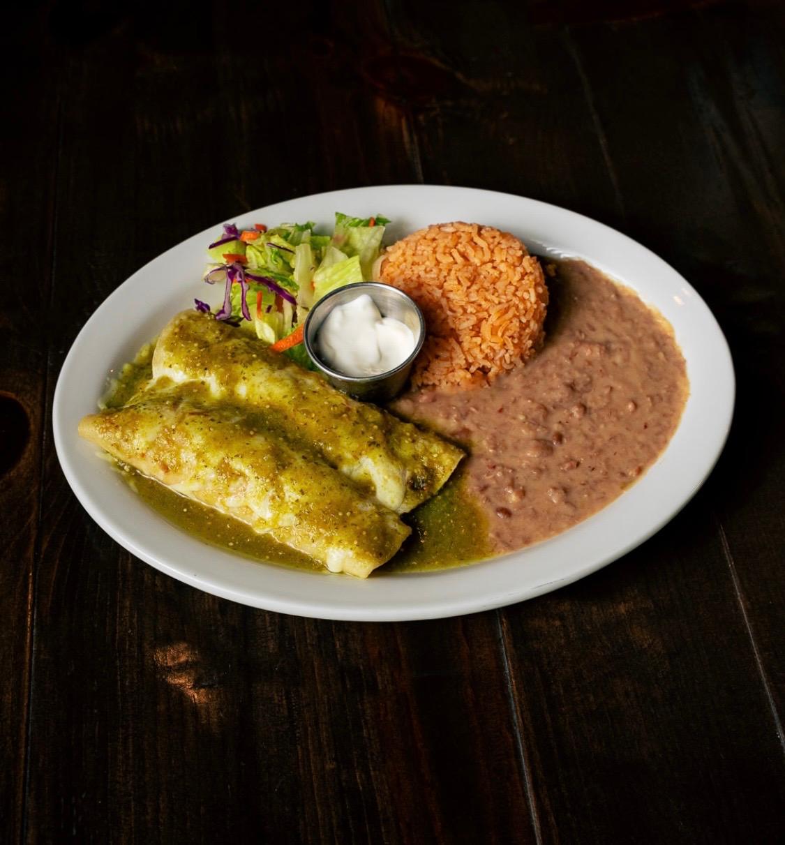(2) Suizas Enchiladas Dinner.