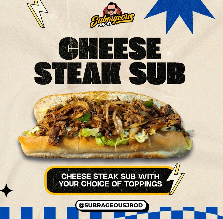Cheese Steak Sub.