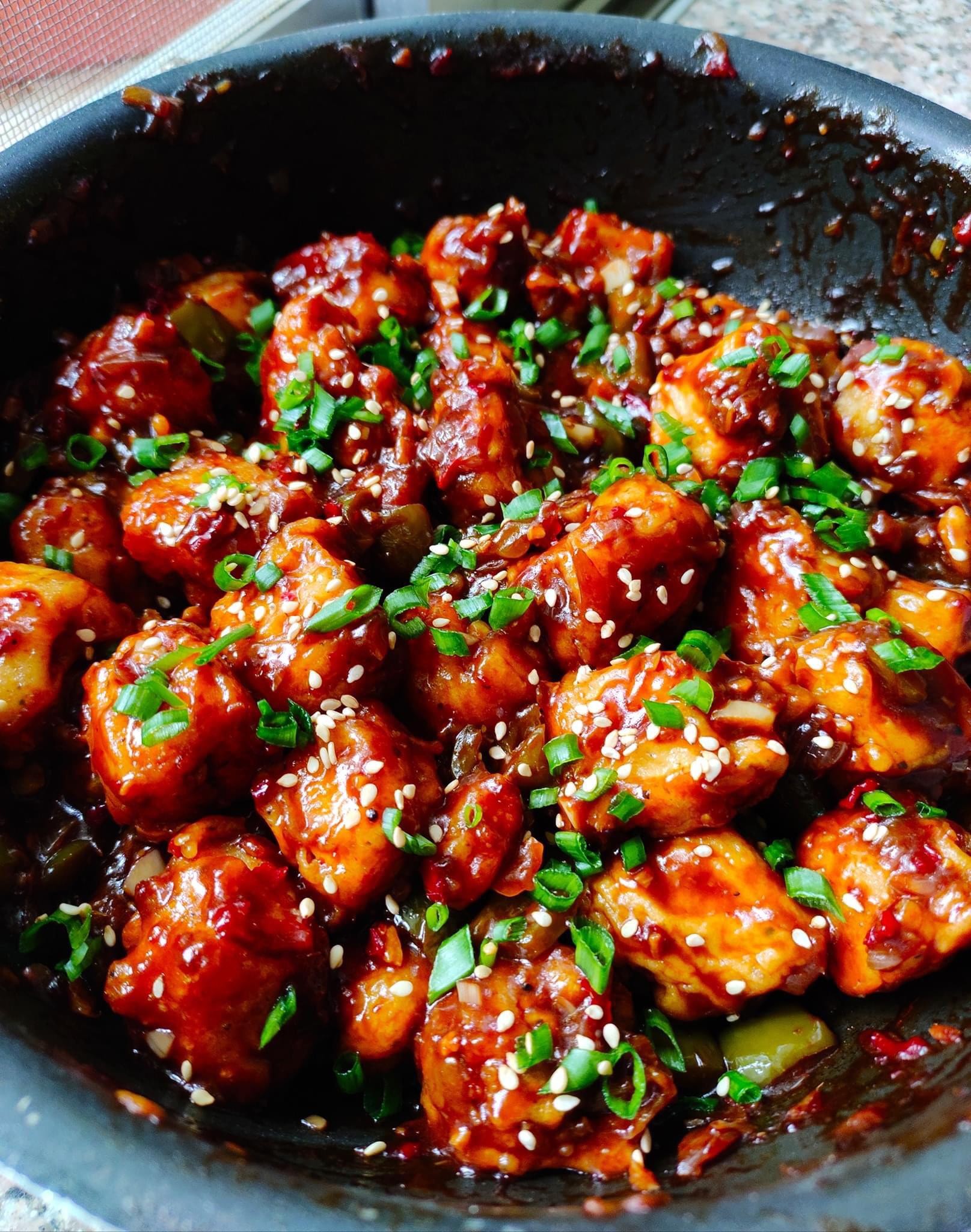 Paneer Manchurian.