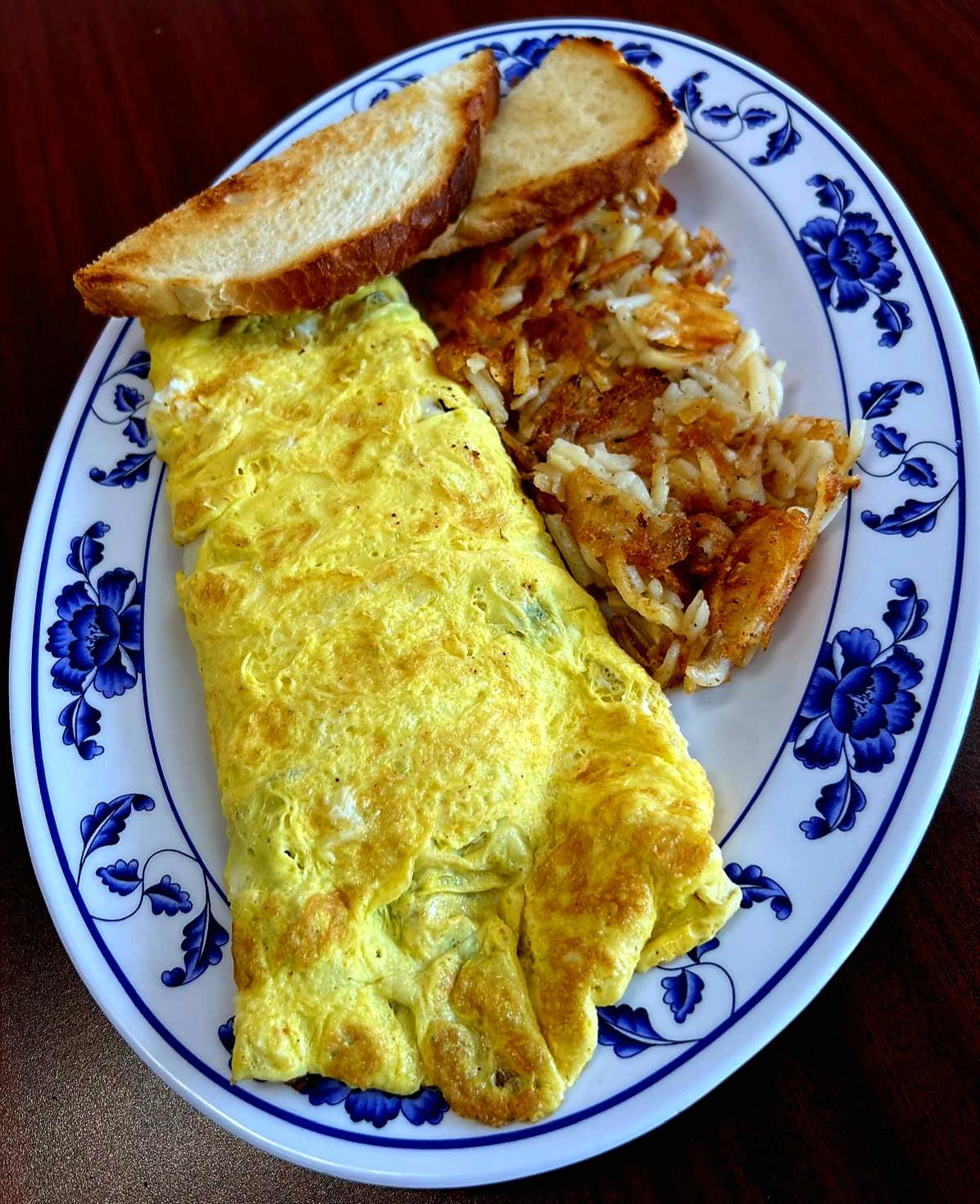 Sausage & Cheese Omelet.