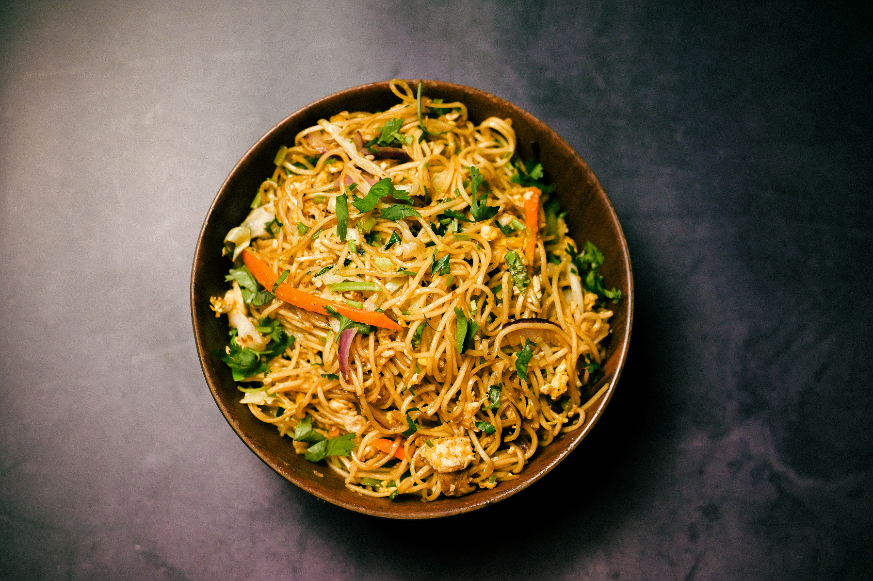 Wok Tossed Hakka Noodles.