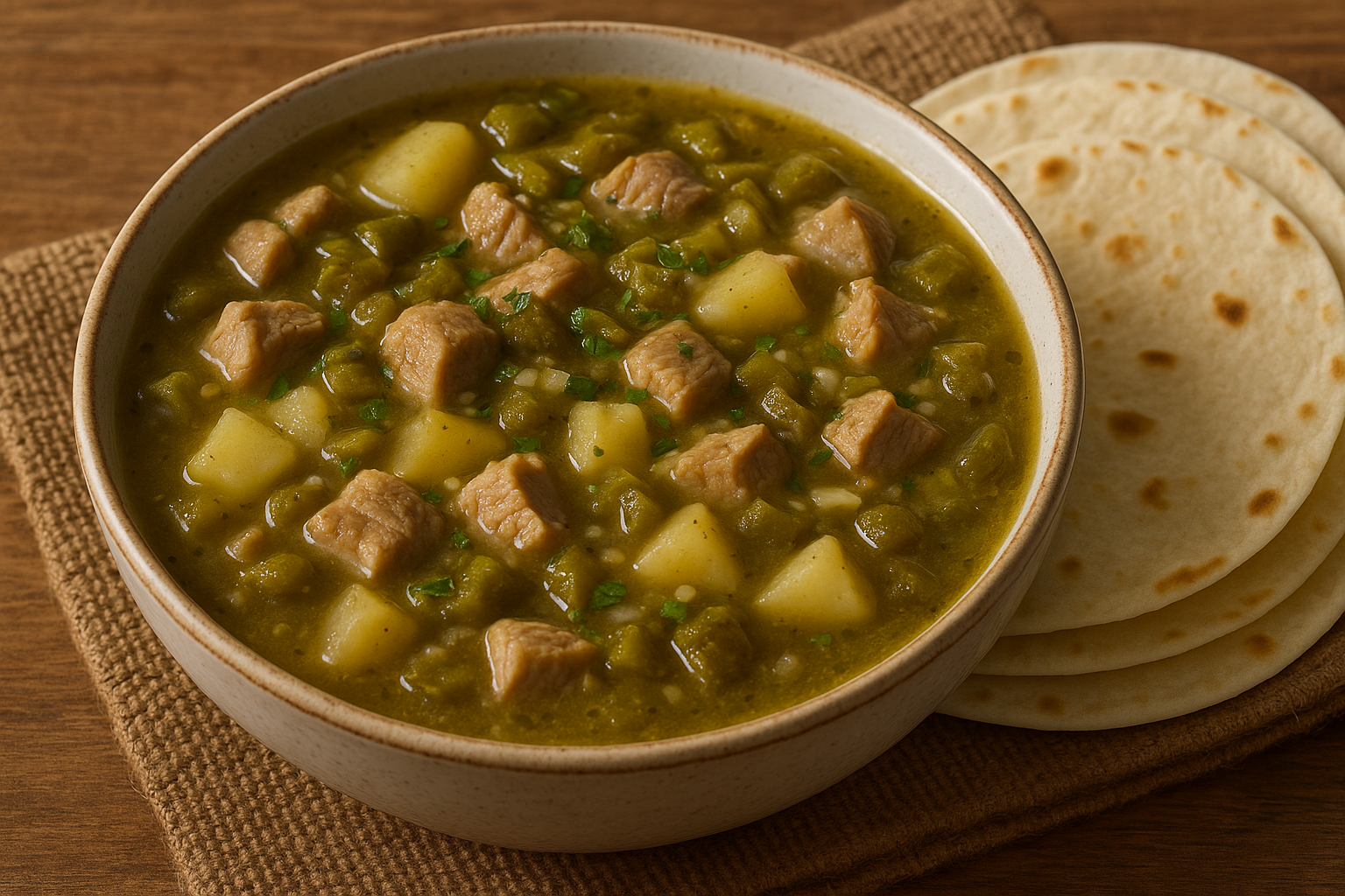 Hatch Green Chili Stew.