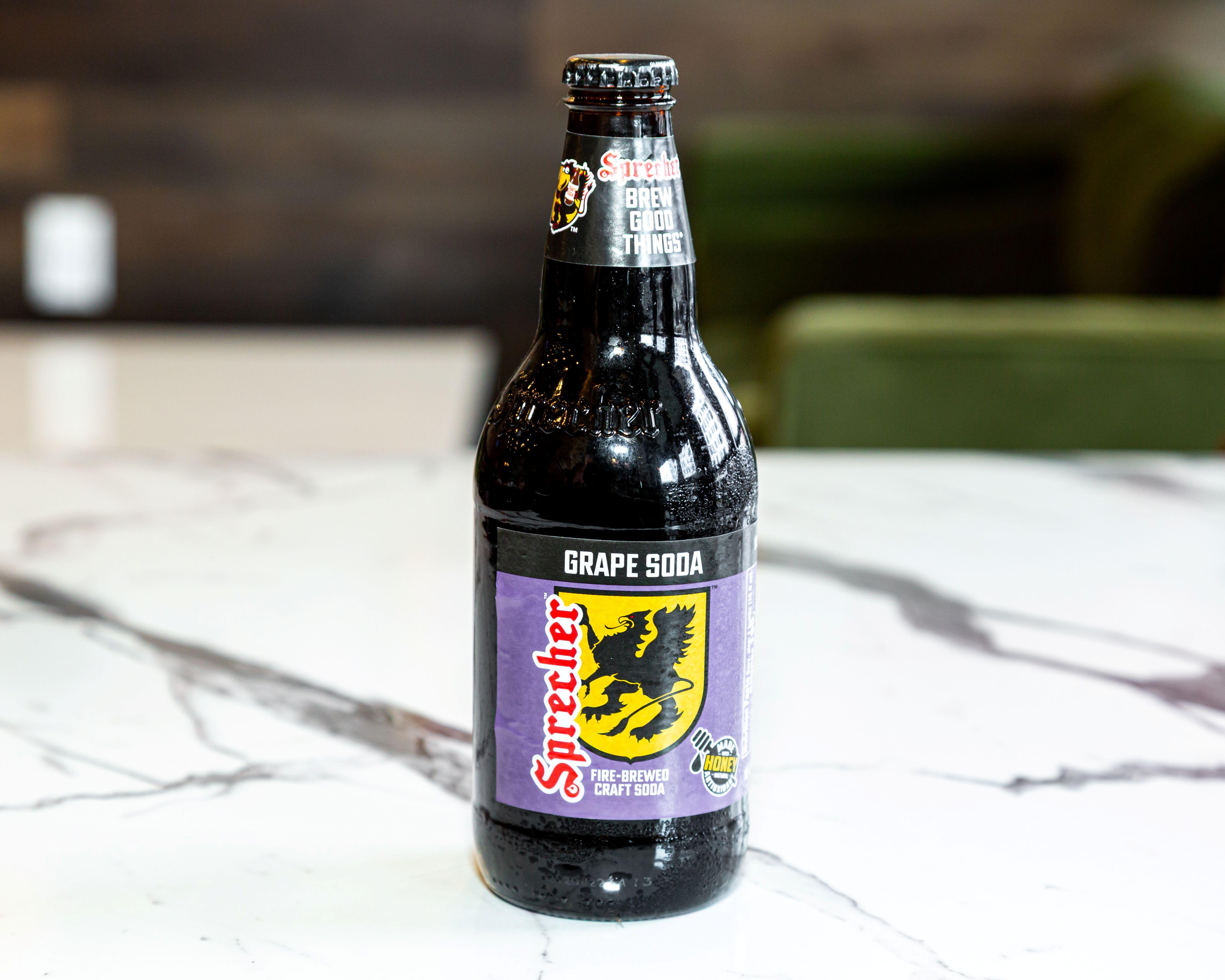 Sprecher's Grape Soda Bottle.