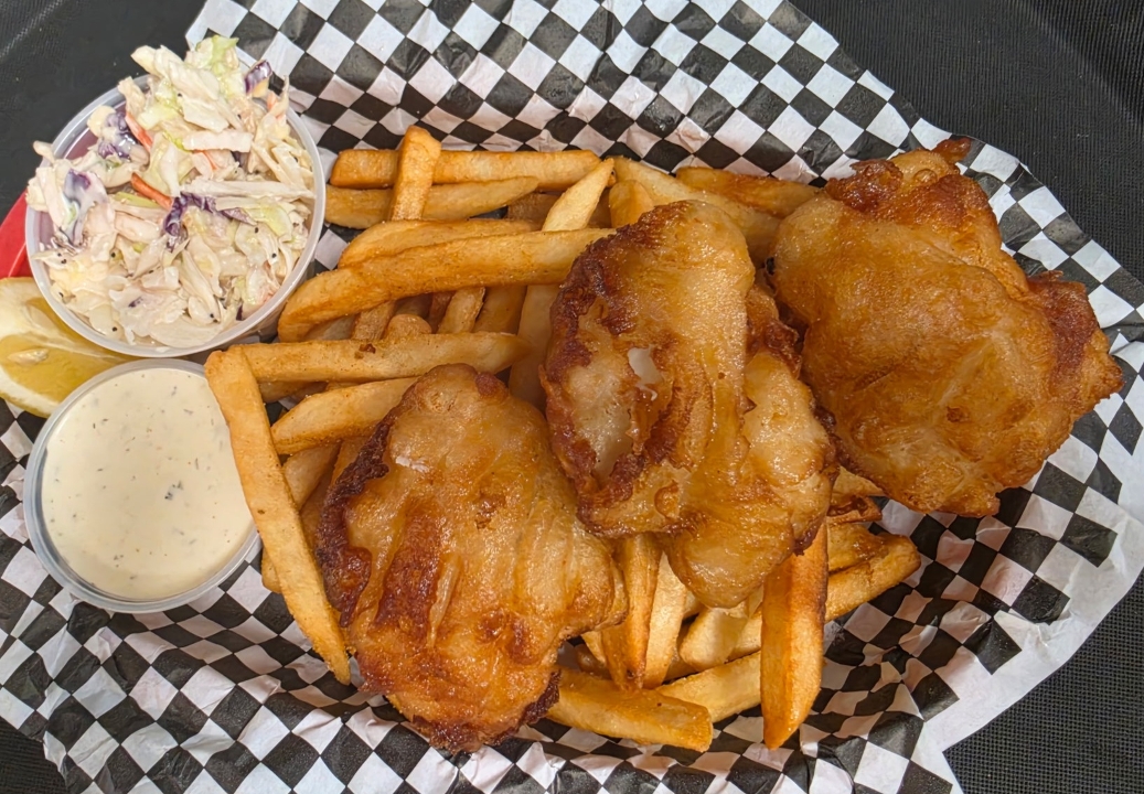 Cod Fish & Chips.