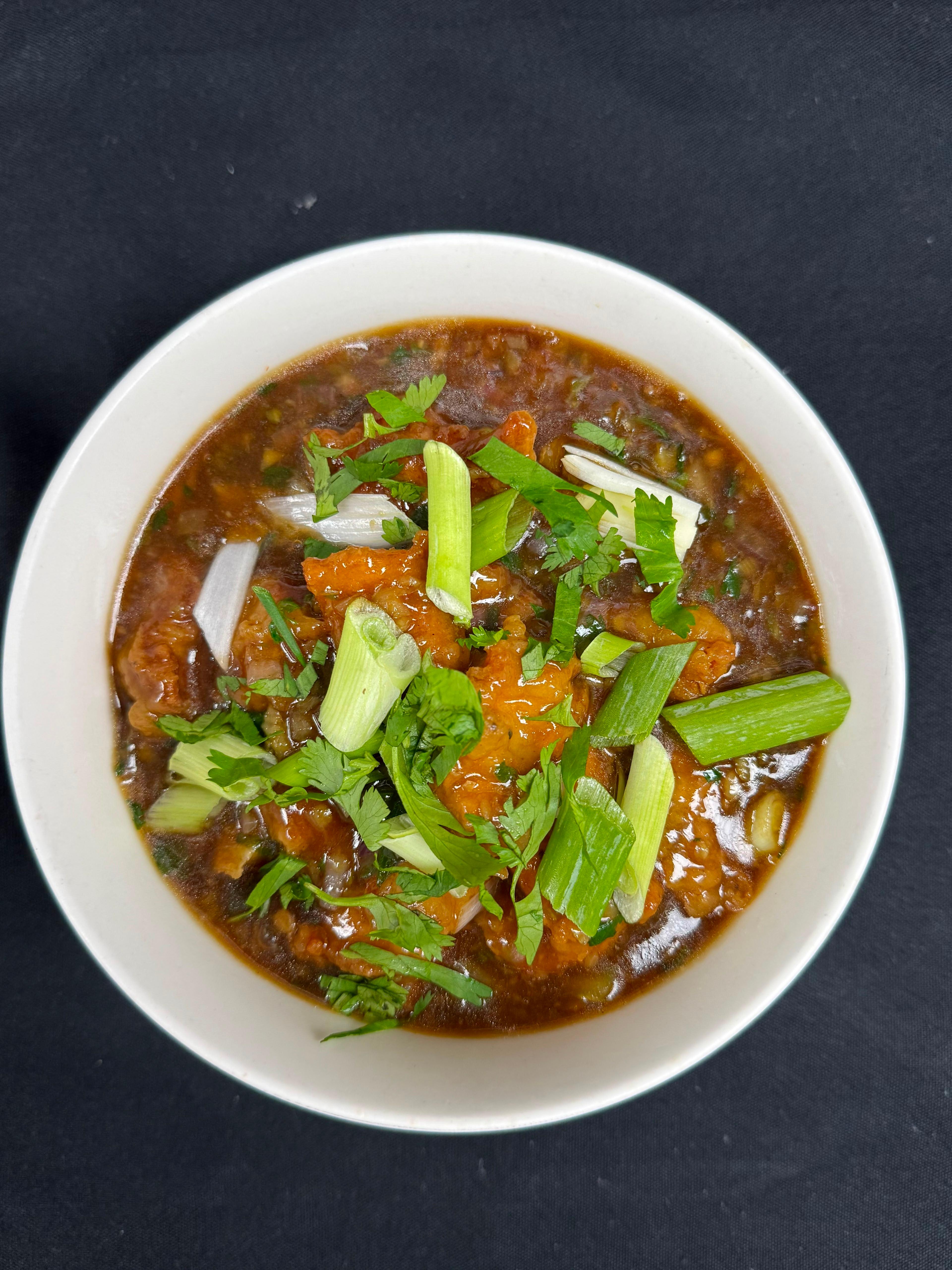 Cauliflower Manchurian Gravy (vegan).