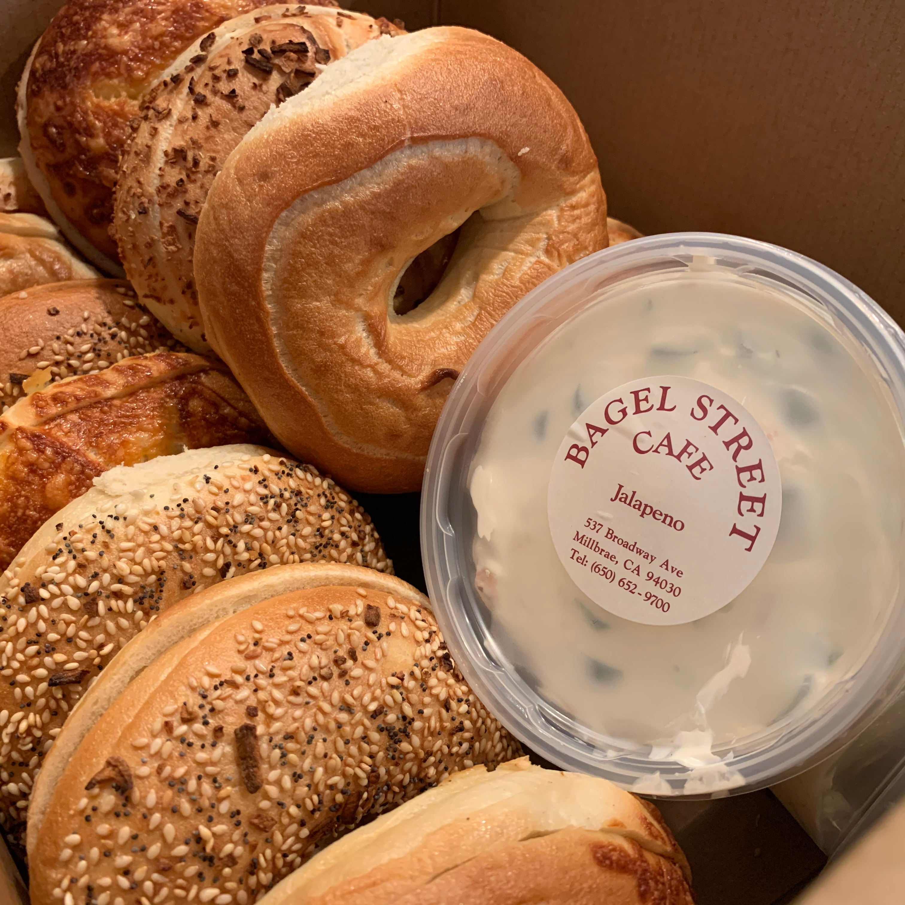 Bagels & Spread Box.