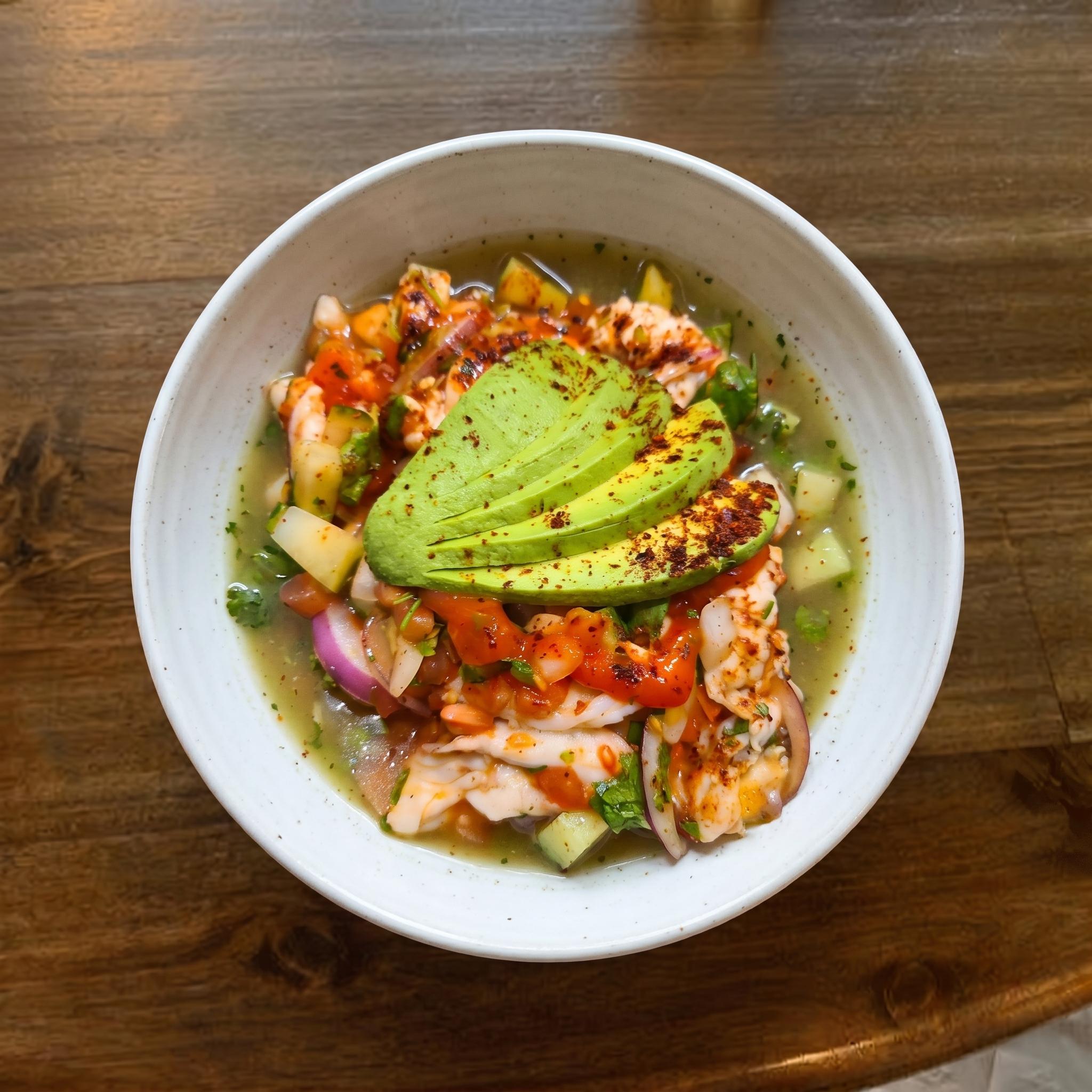 Shrimp Ceviche.
