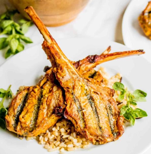 Lamb Chops (With Rice).