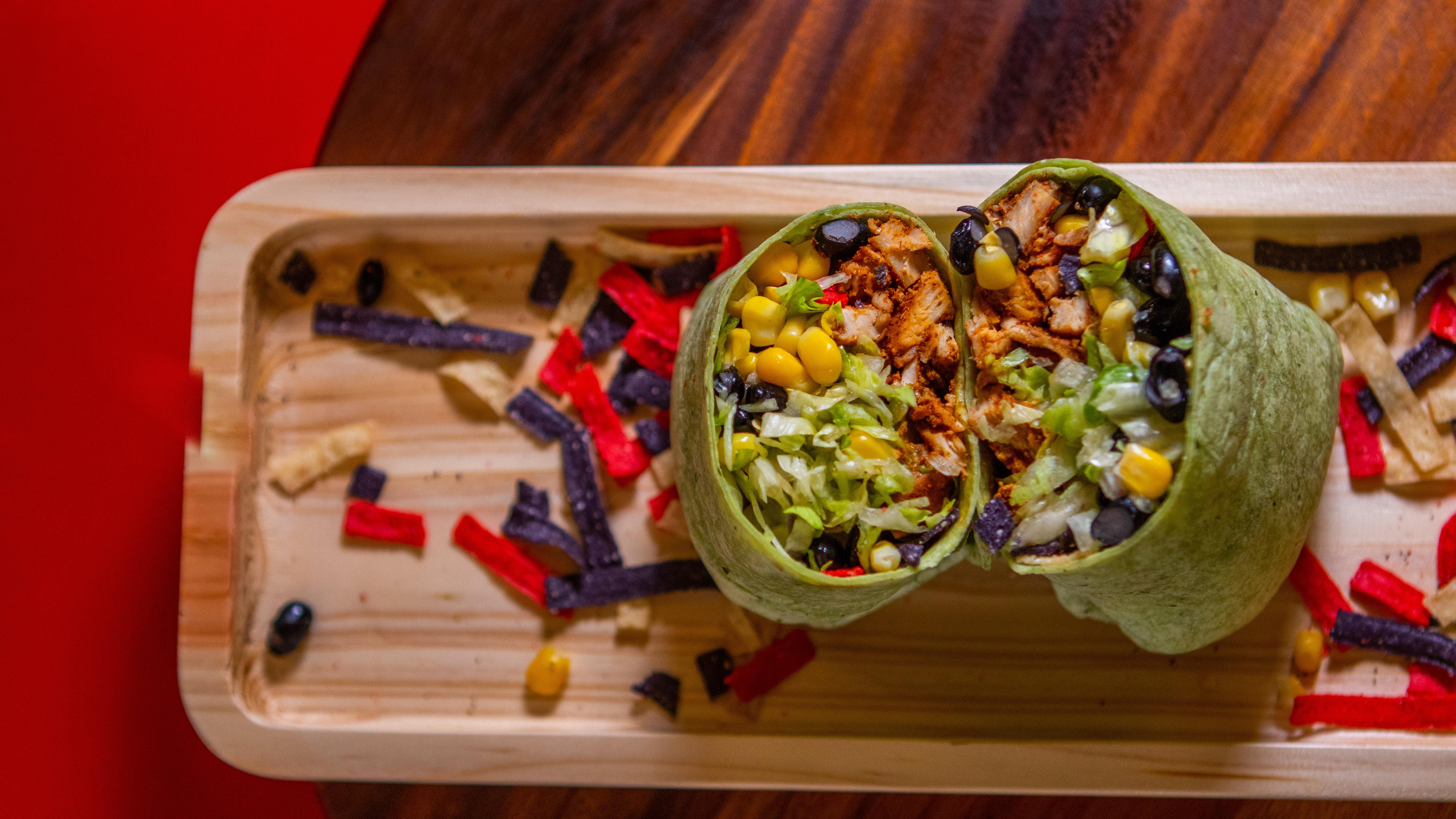 Blackened Chicken Wrap.