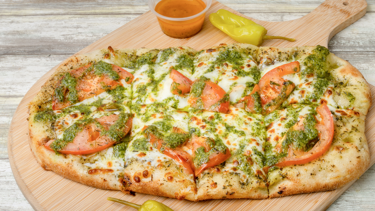 Pesto Pizza.