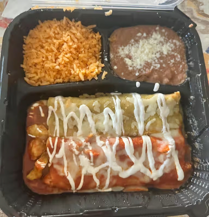 Seafood Enchiladas.