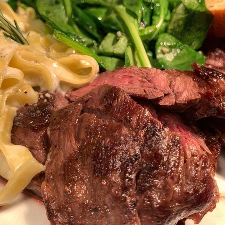 Steak & Fettuccini.