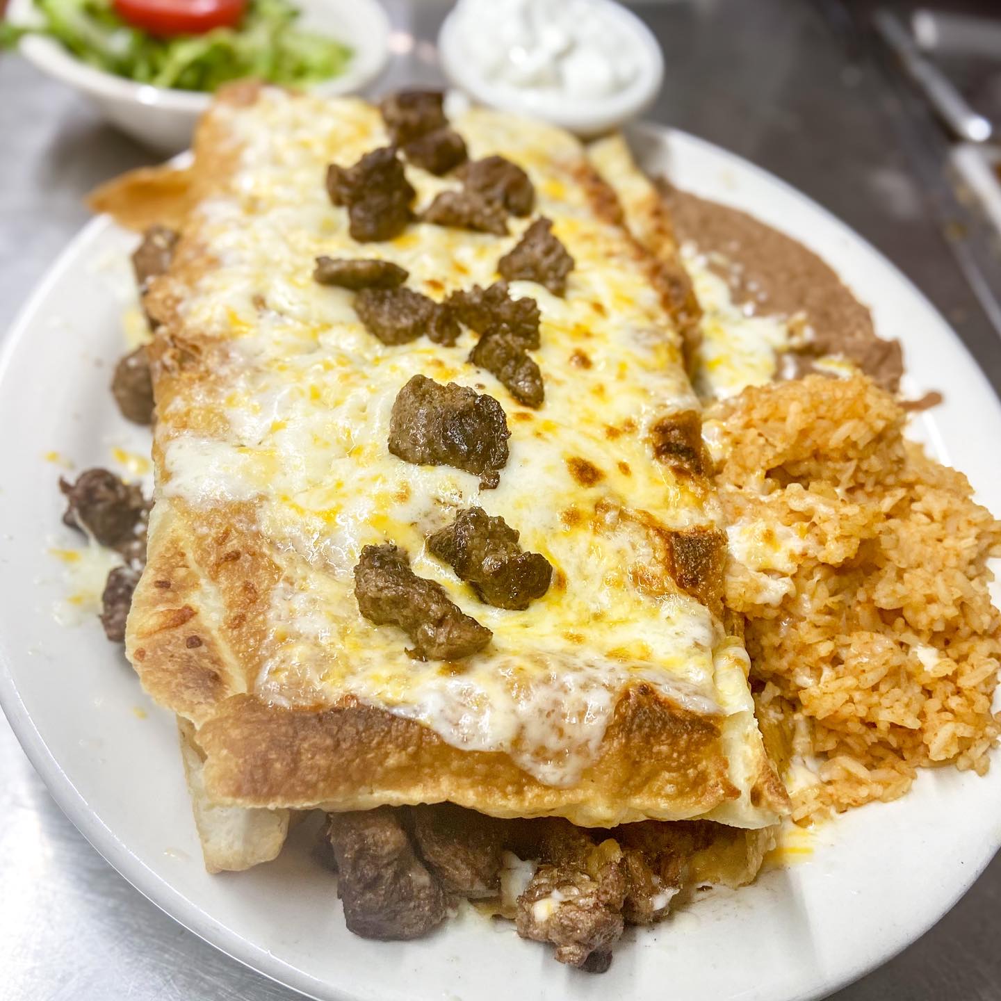 Single Large Chimichanga.
