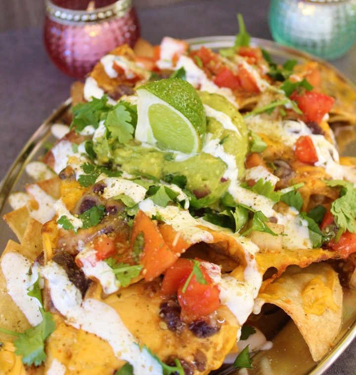 Veggie Black Bean Nachos.