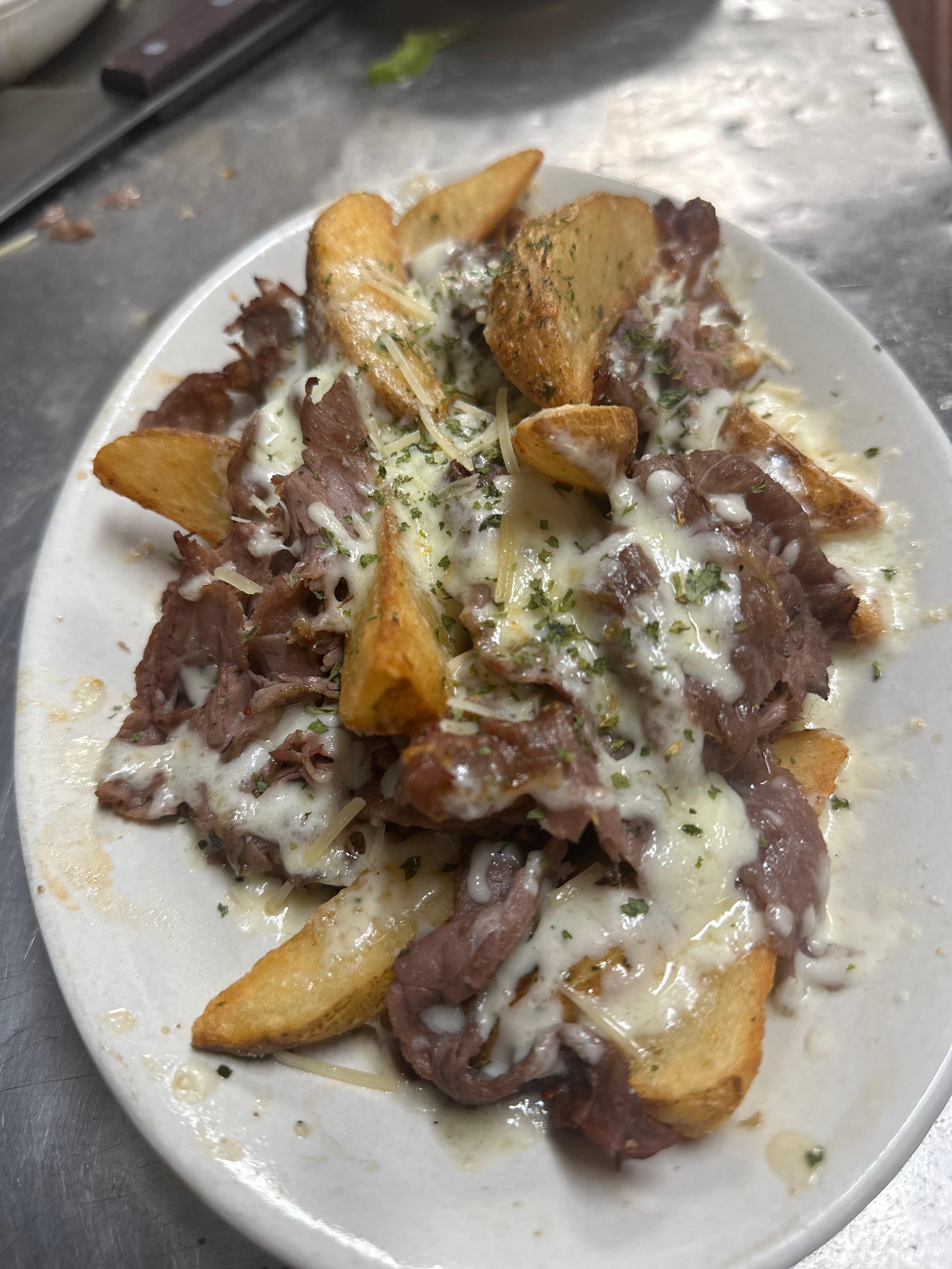 Cheesy Italian Beef Wedge Fries (New) !.