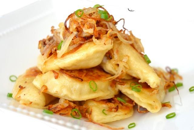 Pierogies Butter & Onions.