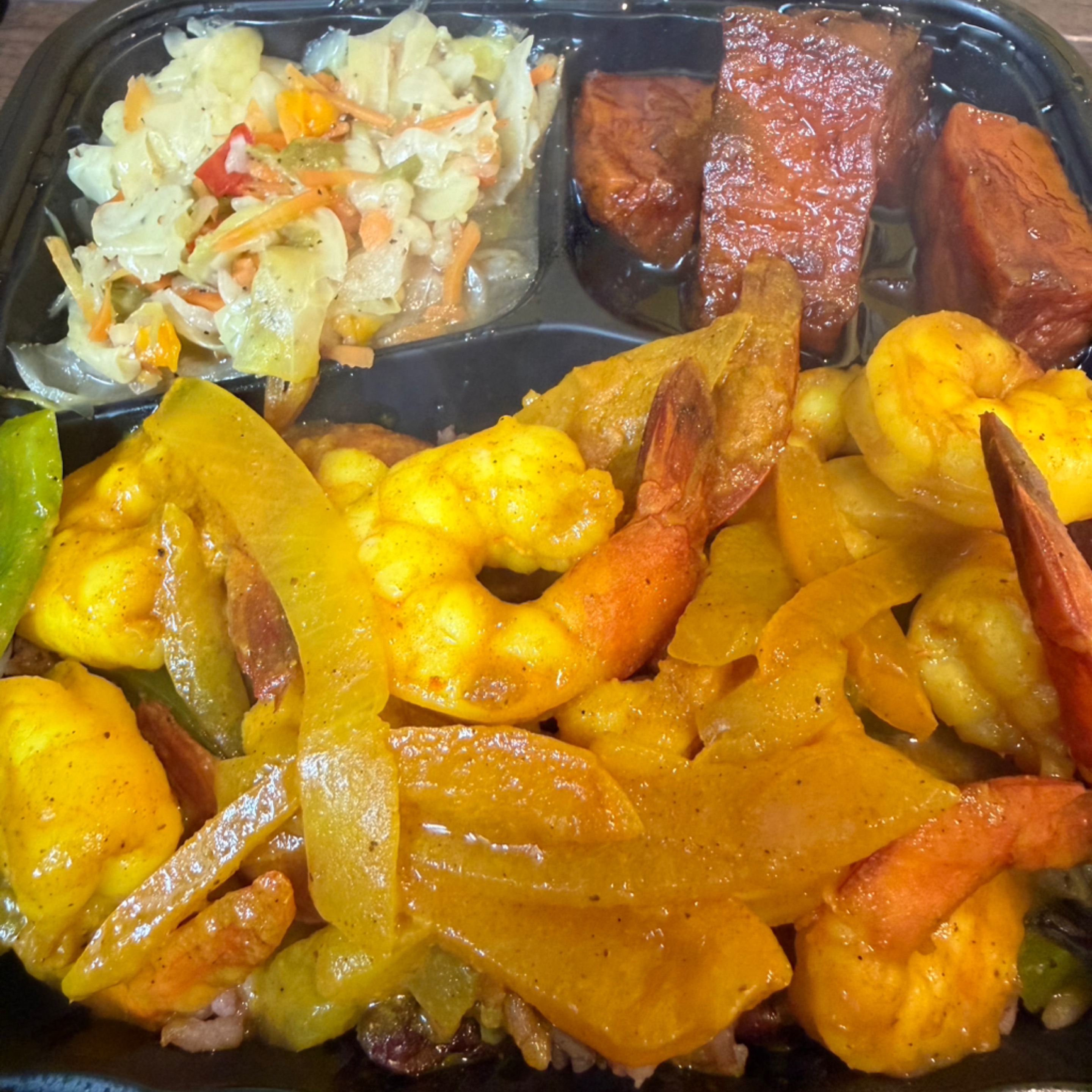 Curry Shrimp Dinner.