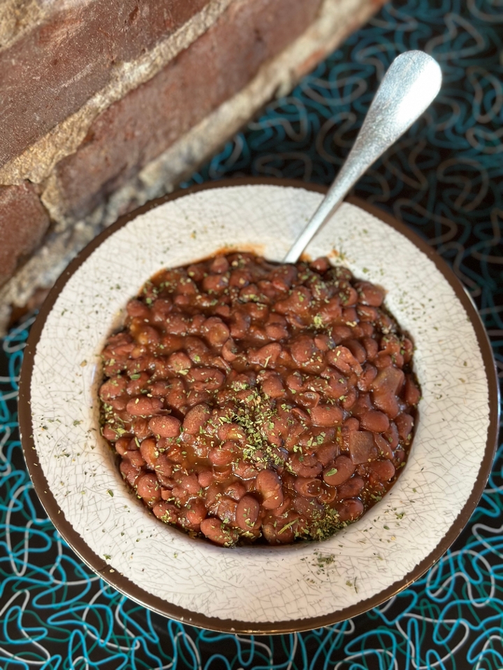 Cup red beans and rice.