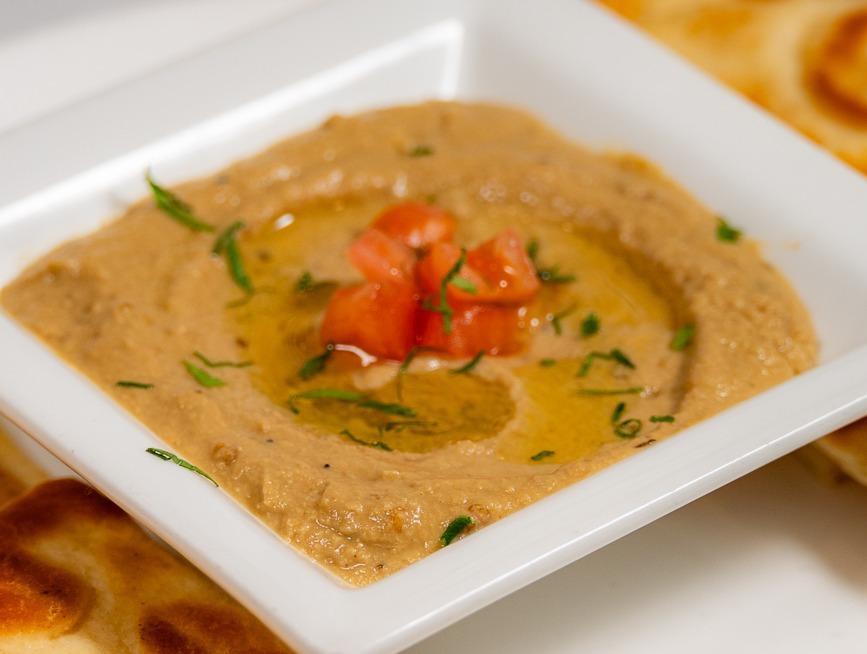 Baba Ghanoush (Eggplant) Dip - Side.