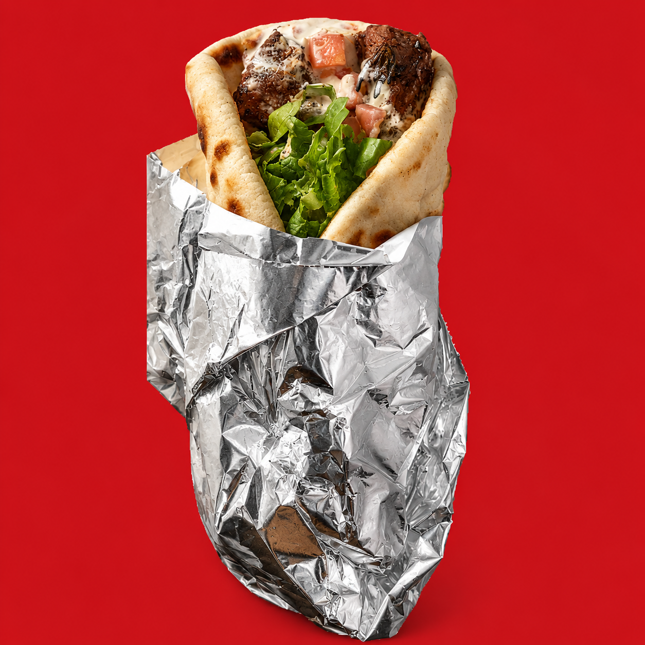 Lamb Kabab Wrap.