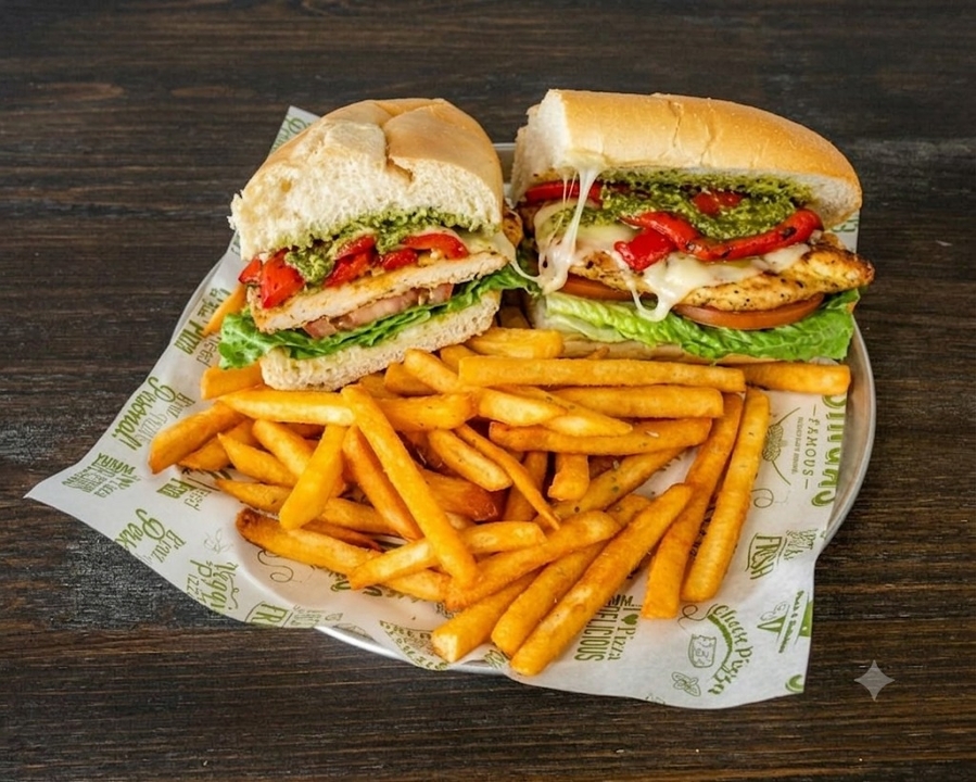 Singas Grilled Chicken Sandwich.