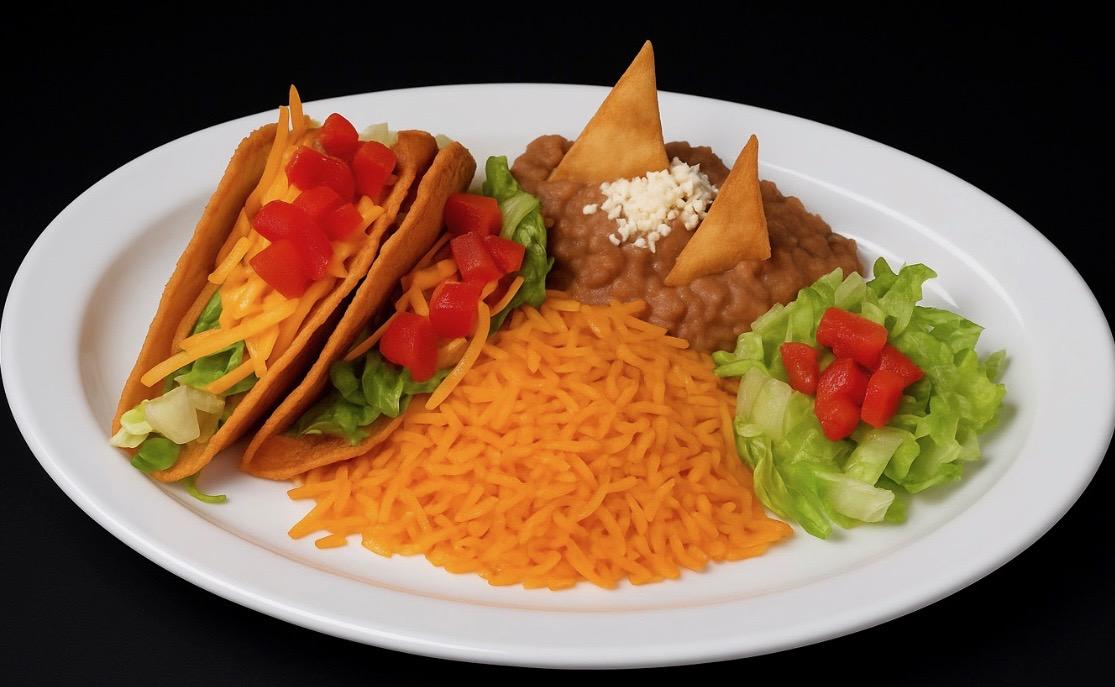 Kids Ground Beef Tacos.