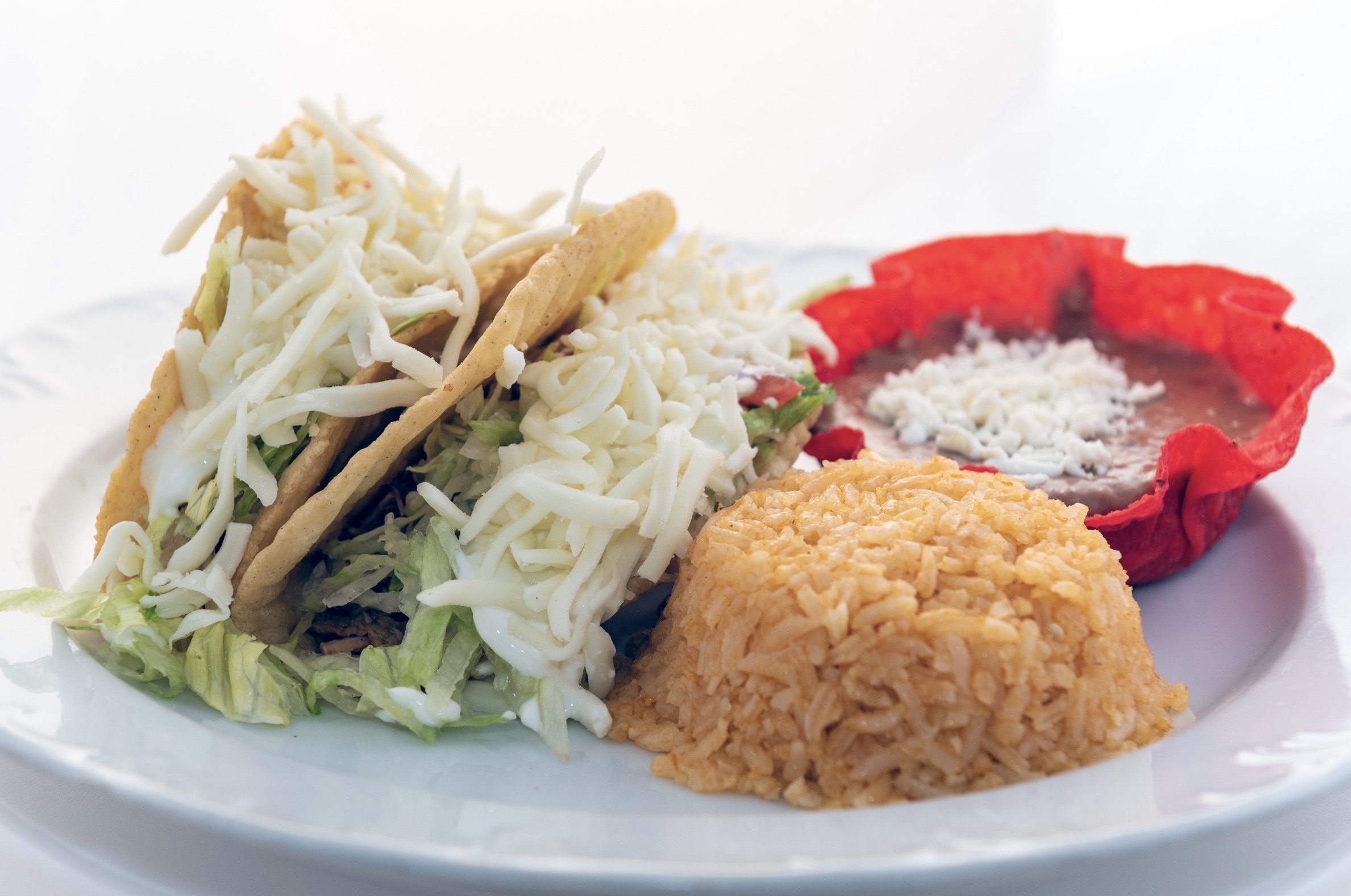 Handmade Hardshell Taco Plate.
