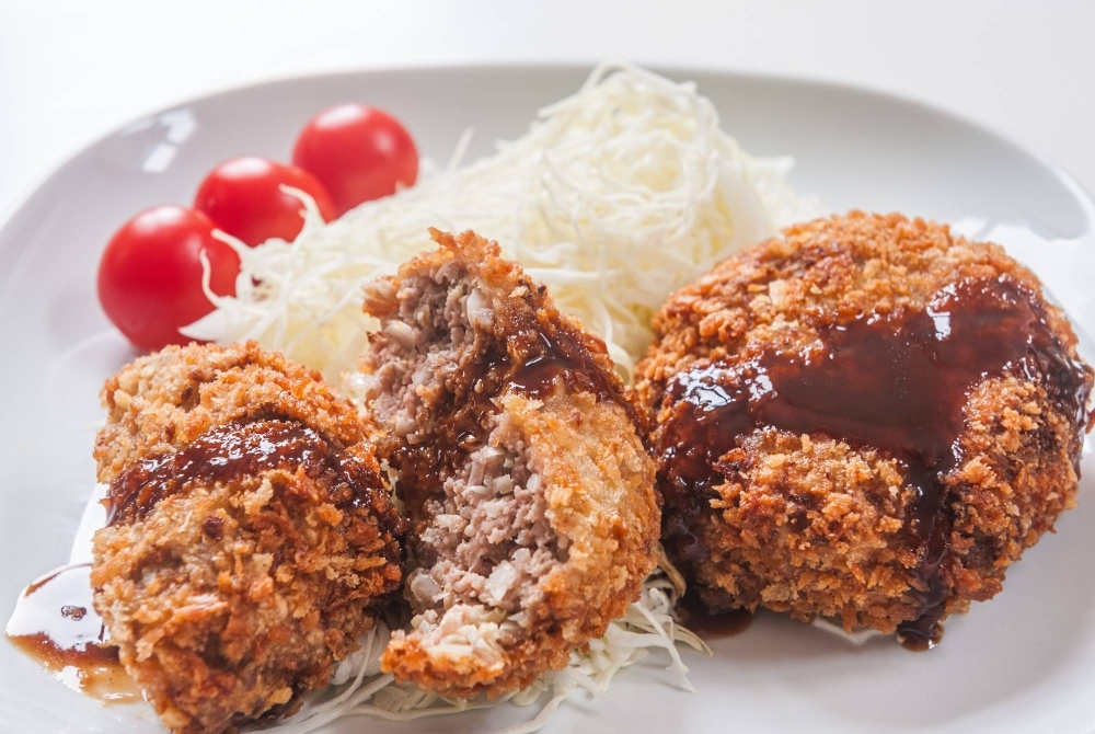 Mince Katsu Set (Beef).