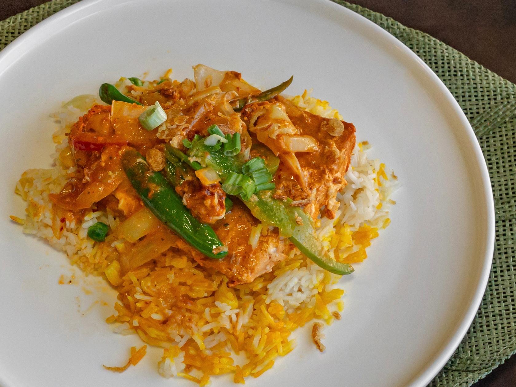 Fresh Salmon Tandoor Bowl.