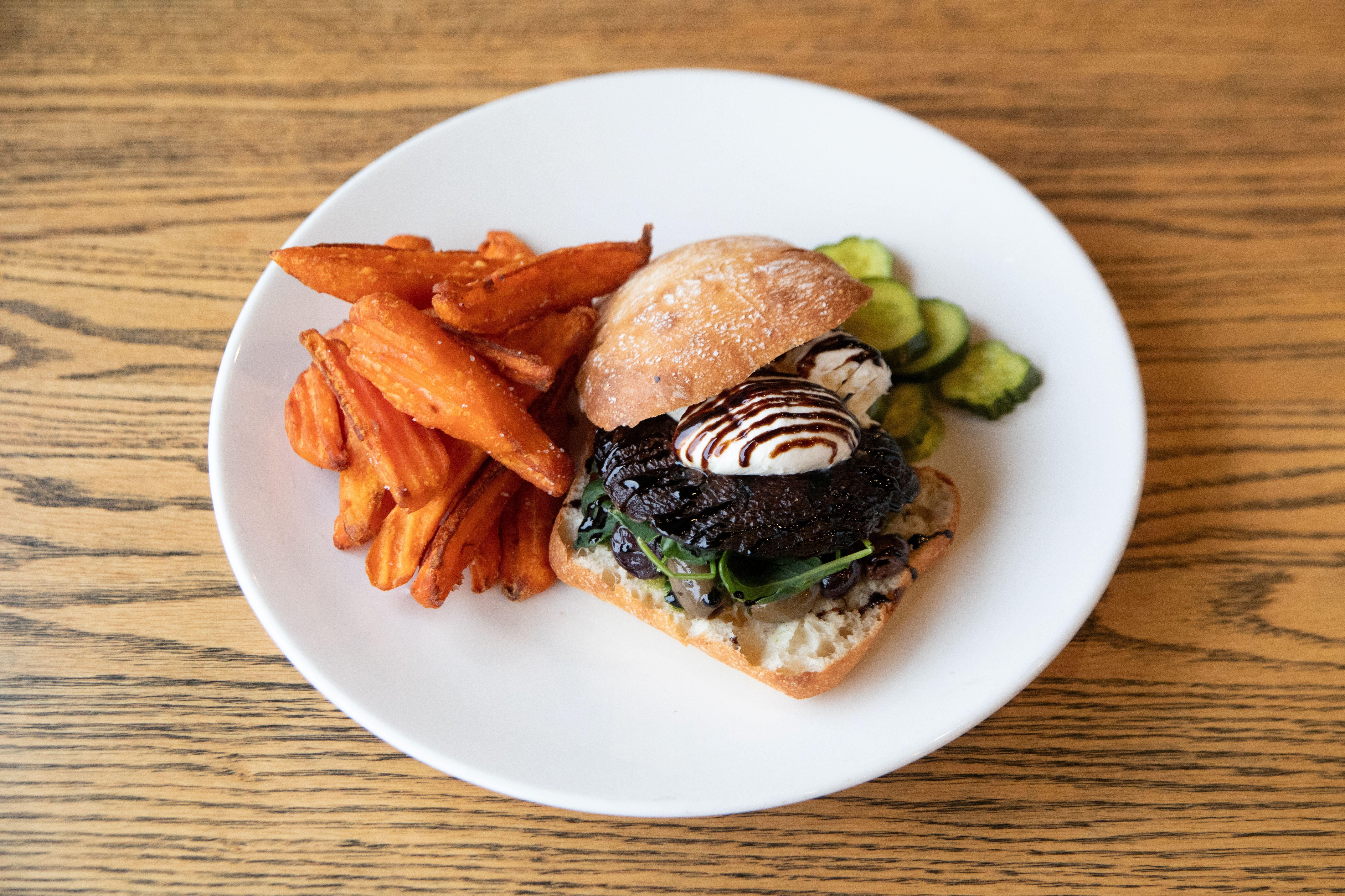 Balsamic Grilled Portabello Sandwich.