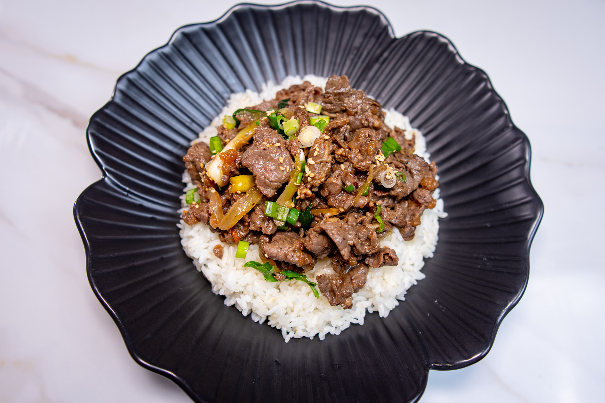 Meat Lover's Rice Plate.