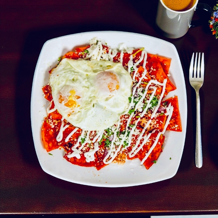 Chilaquiles Rojos.