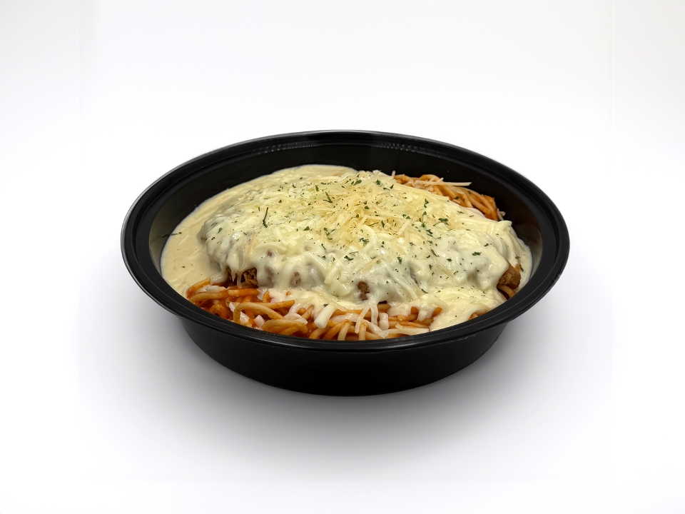 Red & White Chicken Parmesan.